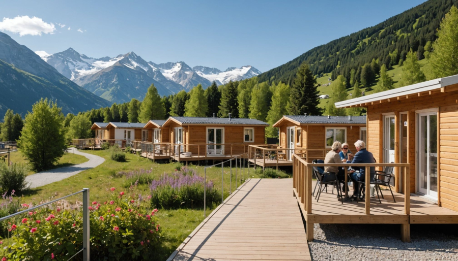Panoramas et observation de la nature depuis les mobil-homes dans les hautes-alpes avec le camping les princes d'orange